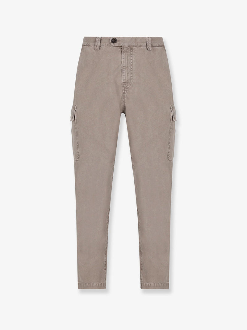 Brunello Cucinelli Brunello Cucinelli Dyed Cotton Trousers Grey - World Class Fashion
