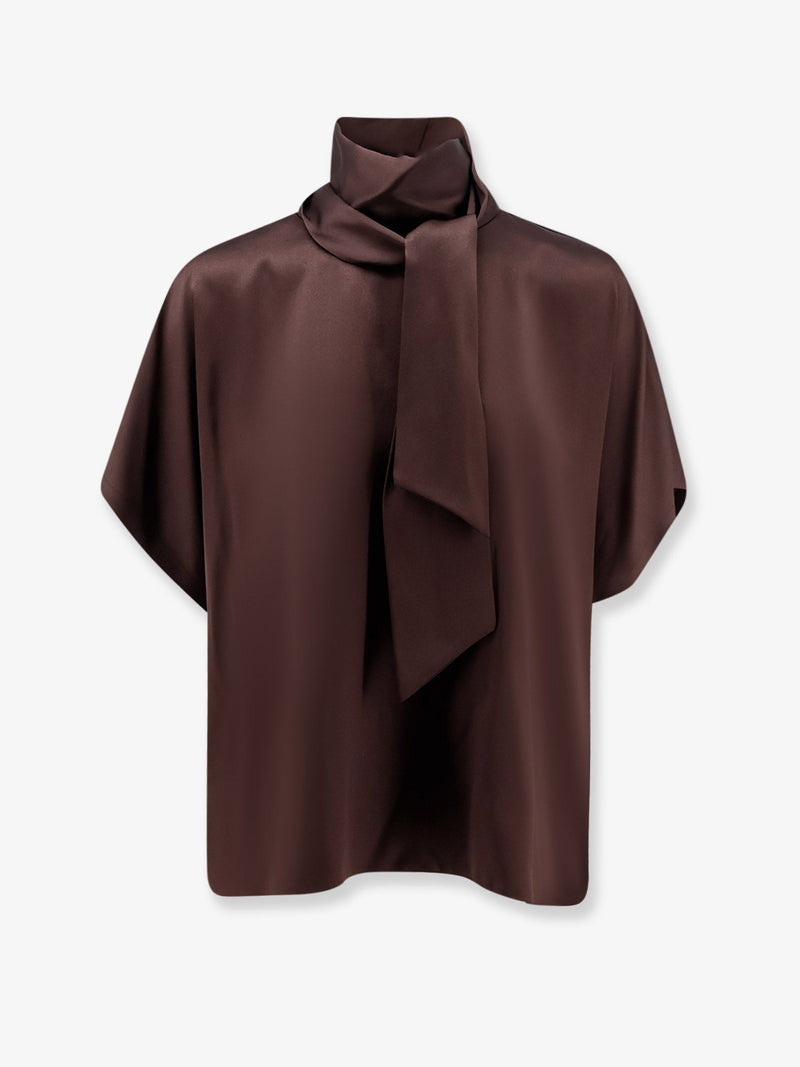 Brunello Cucinelli Brunello Cucinelli Silk Top Brown Women - World Class Fashion