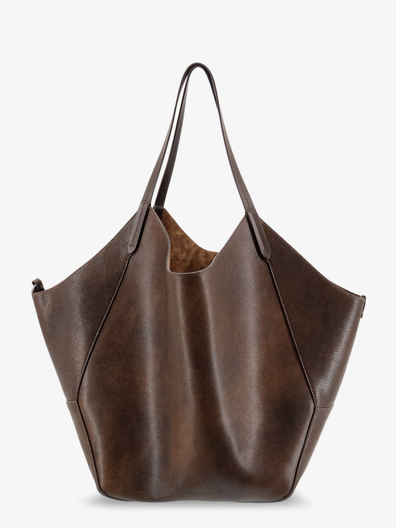 Brunello Cucinelli Brunello Cucinelli Leather Shopping Bag Brown Women - World Class Fashion