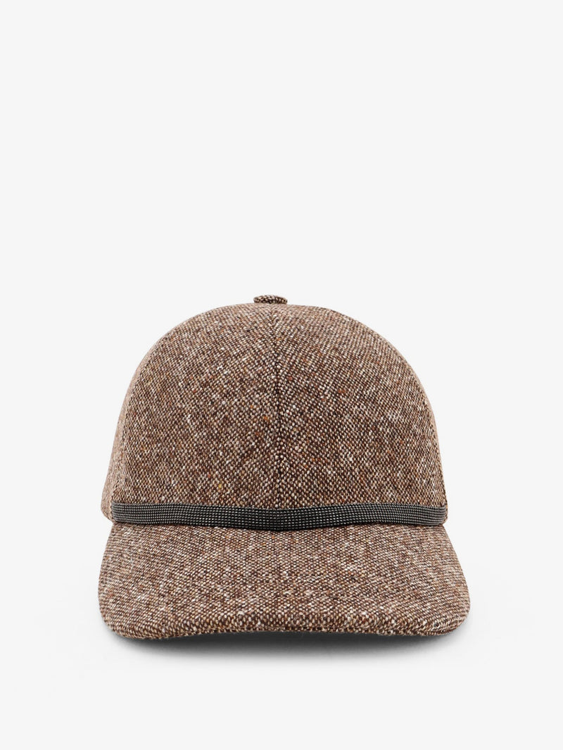 Brunello Cucinelli Brunello Cucinelli Wool Blend Hat Brown - World Class Fashion