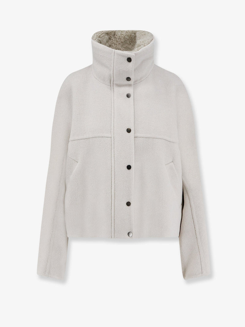 Brunello Cucinelli Brunello Cucinelli Wool Cashmere Jacket Beige - World Class Fashion
