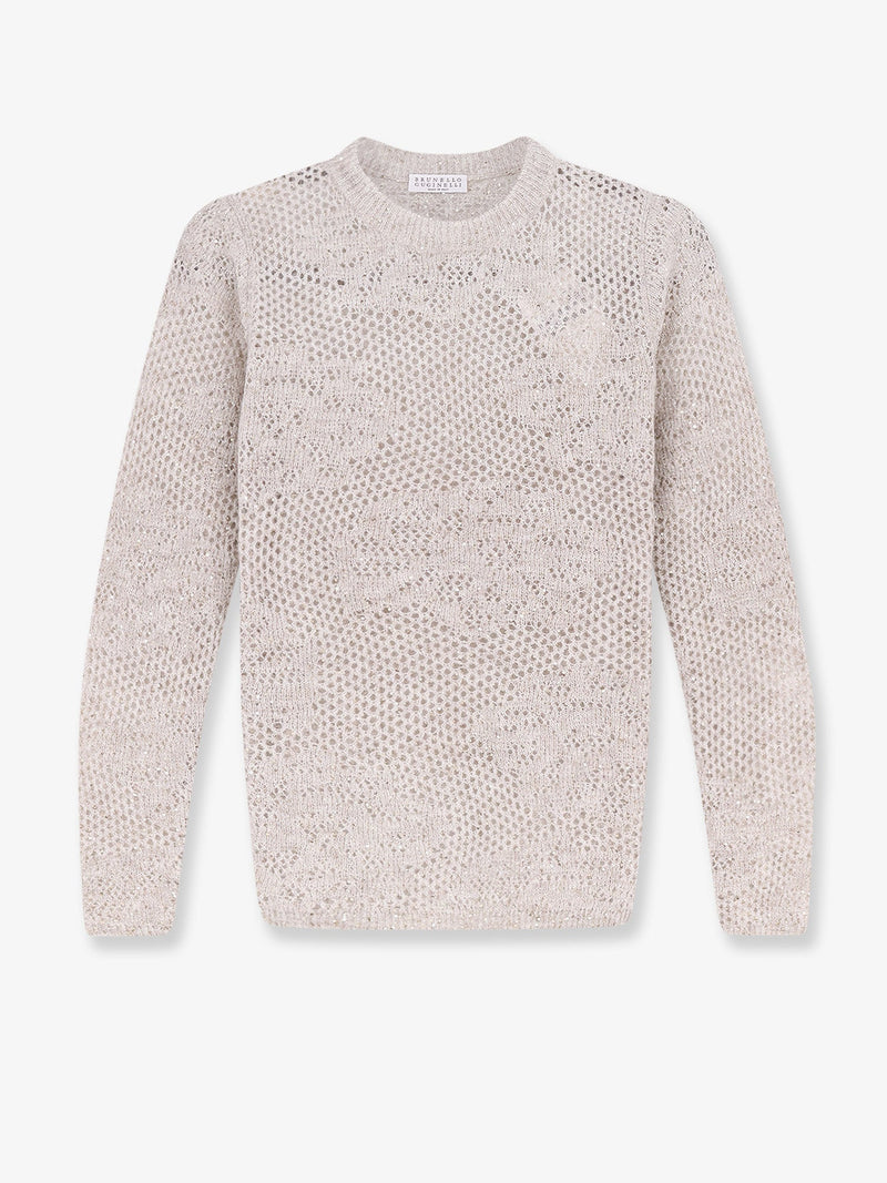Brunello Cucinelli Brunello Cucinelli Mohair Virgin Wool Sweater Grey - World Class Fashion