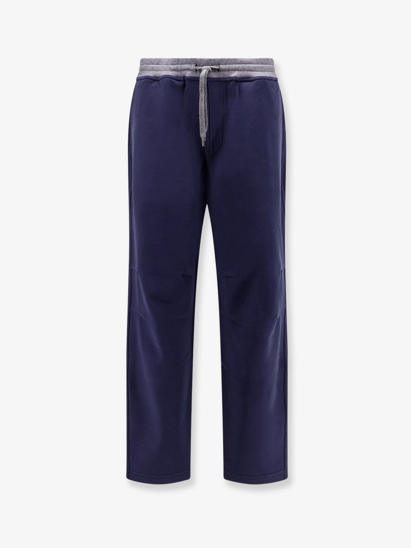 Brunello Cucinelli Brunello Cucinelli Cotton Sweatpants Blue Men - World Class Fashion