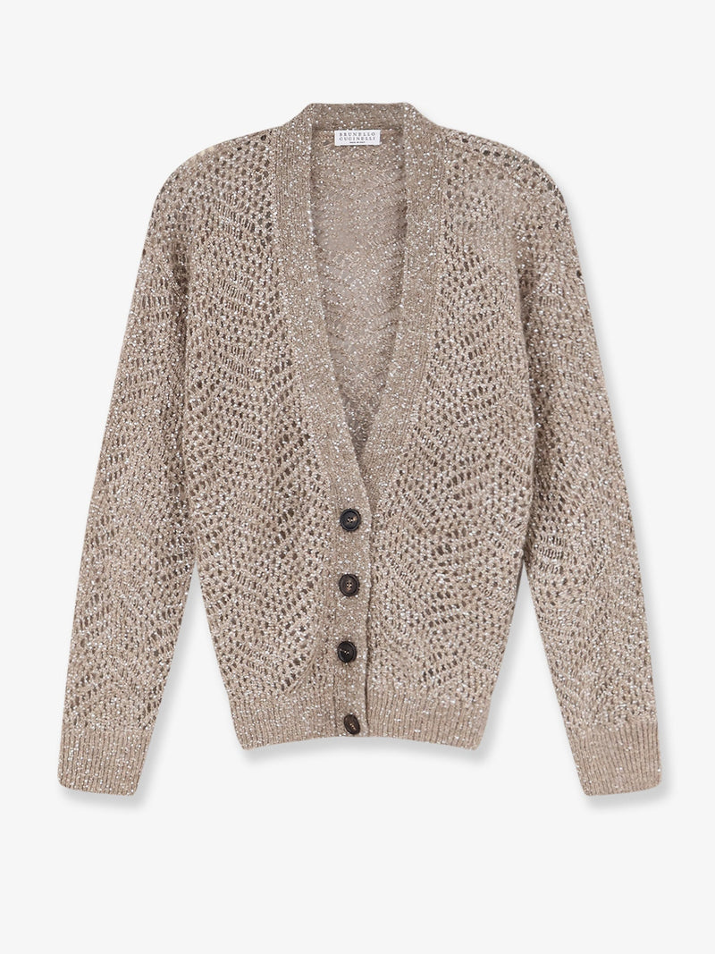Brunello Cucinelli Brunello Cucinelli Mohair Blend Cardigan Grey Women - World Class Fashion