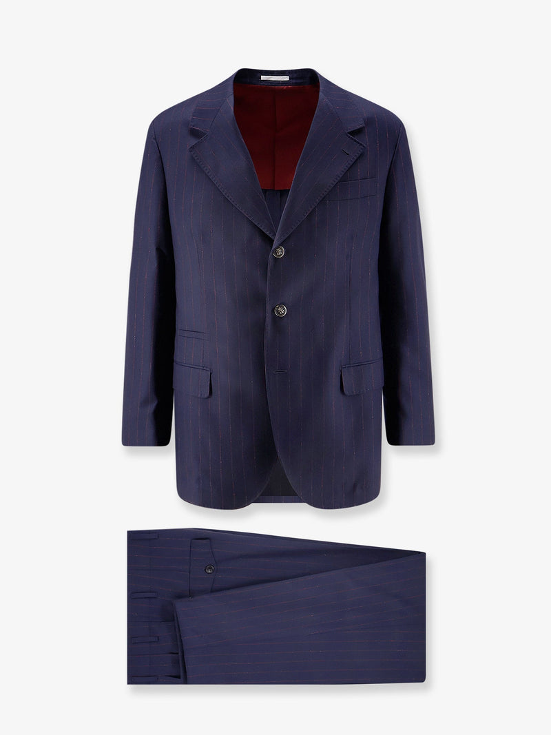 Brunello Cucinelli Brunello Cucinelli Virgin Wool Suit Blue Men - World Class Fashion