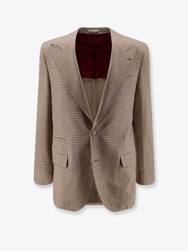 Brunello Cucinelli Brunello Cucinelli Single-Breasted Wool And Cashmere Blazer - World Class Fashion