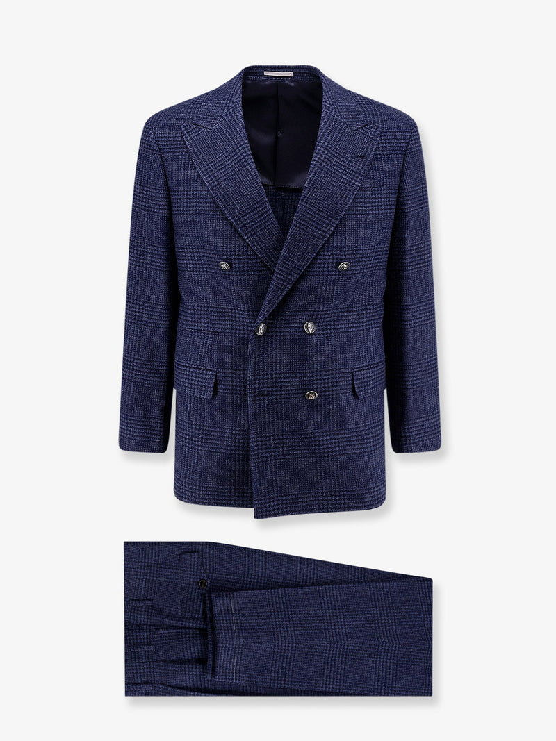 Brunello Cucinelli Brunello Cucinelli Wool Cashmere Suit Blue Men - World Class Fashion