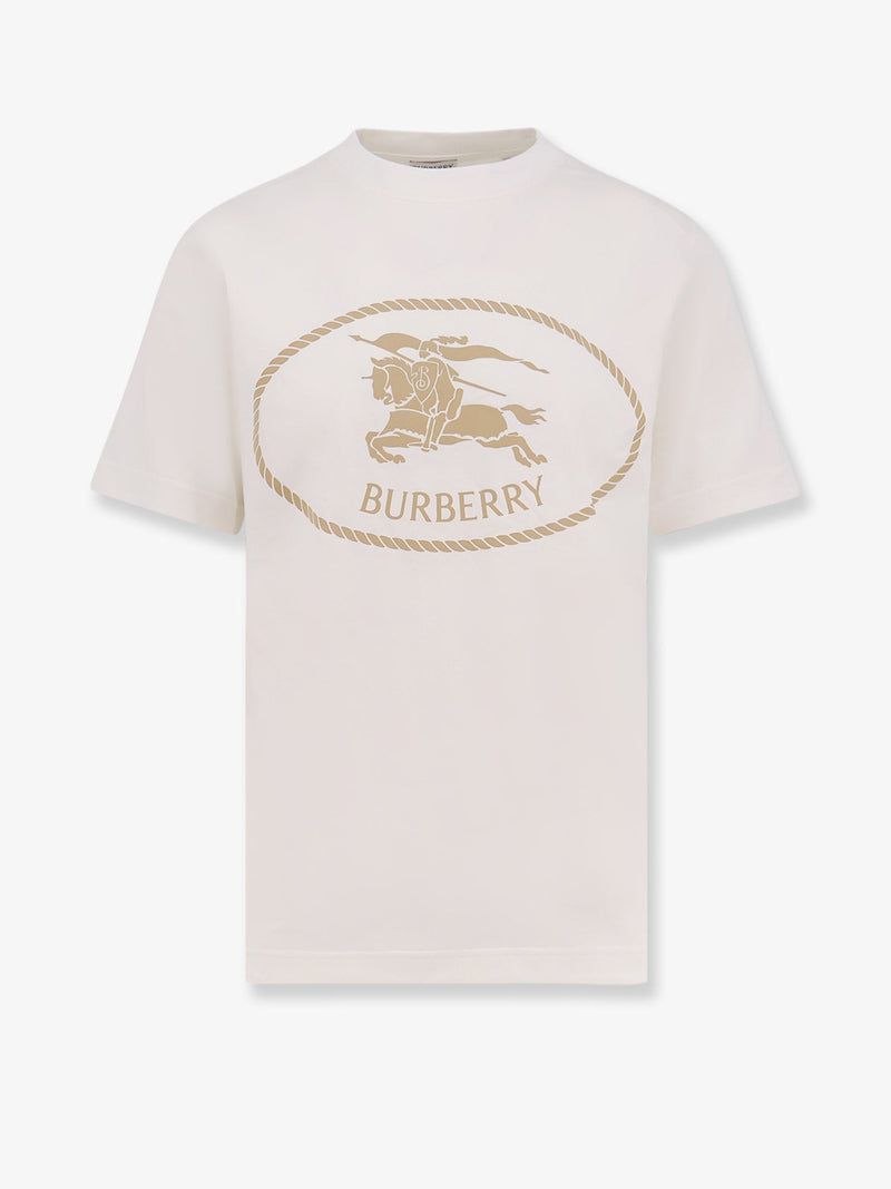 Burberry Burberry Seth Organic Cotton Blend T-Shirt White - World Class Fashion