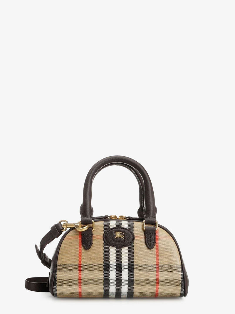 Burberry Burberry Highlands Mini Bowling Crossbody Bag Beige - World Class Fashion