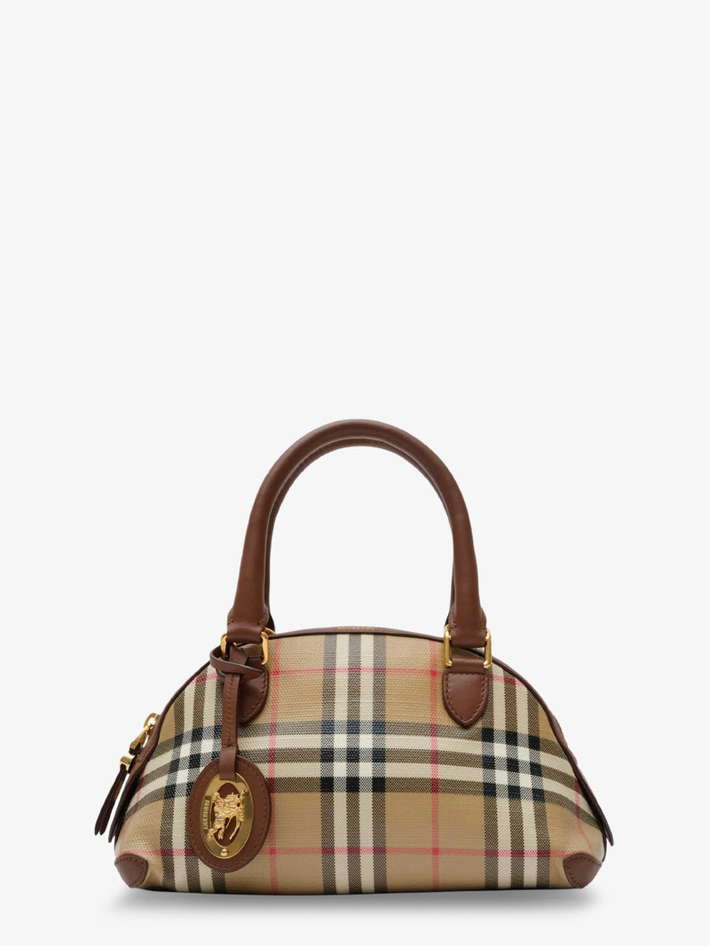 Burberry Burberry Primrose Mini Coated Canvas Handbag Beige - World Class Fashion