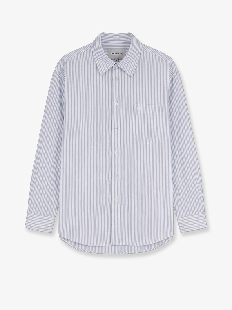 Carhartt WIP Carhartt WIP Keene Striped Cotton Shirt Blue - World Class Fashion