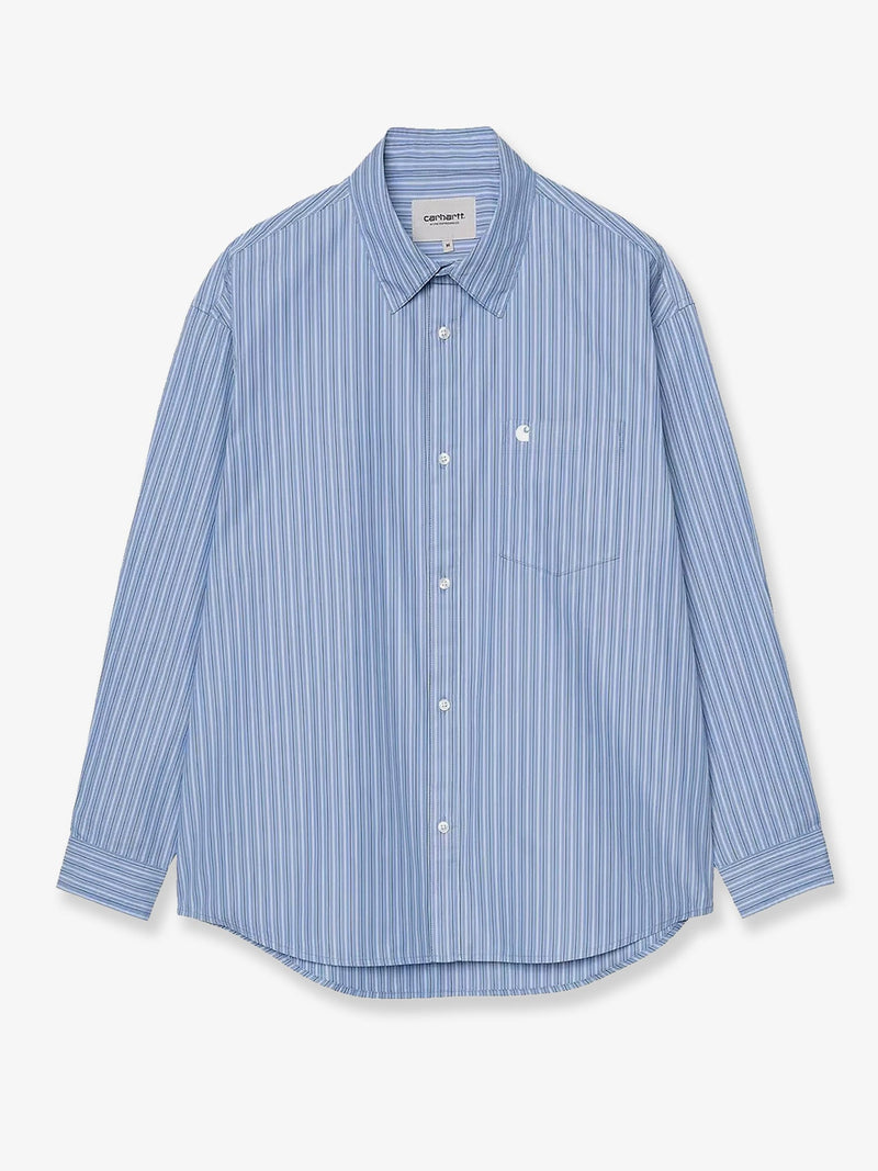 Carhartt WIP Carhartt WIP Keene Striped Cotton Shirt Blue Men - World Class Fashion