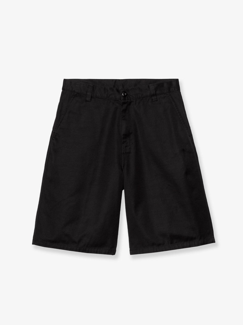 Carhartt WIP Carhartt WIP Brader Cotton Bermuda Shorts Black - World Class Fashion