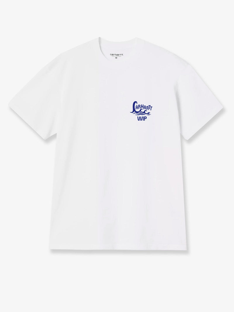 Carhartt WIP Carhartt WIP S/S Waves Cotton T-Shirt White - World Class Fashion