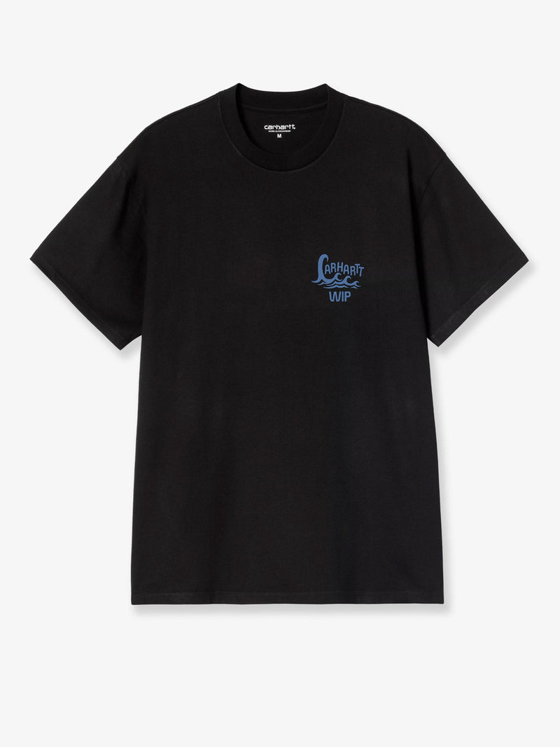 Carhartt WIP Carhartt WIP S/S Waves Cotton T-Shirt Black - World Class Fashion