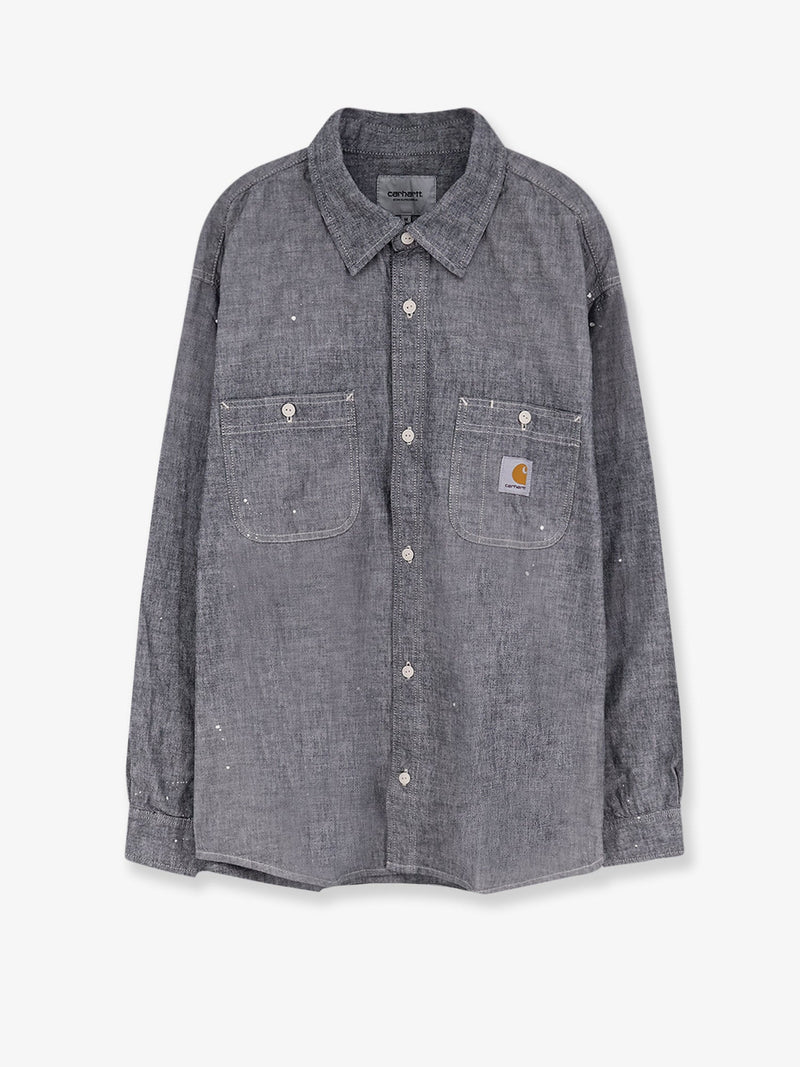 Carhartt WIP Carhartt WIP Painter Used Effect Cotton Shirt Blue - World Class Fashion