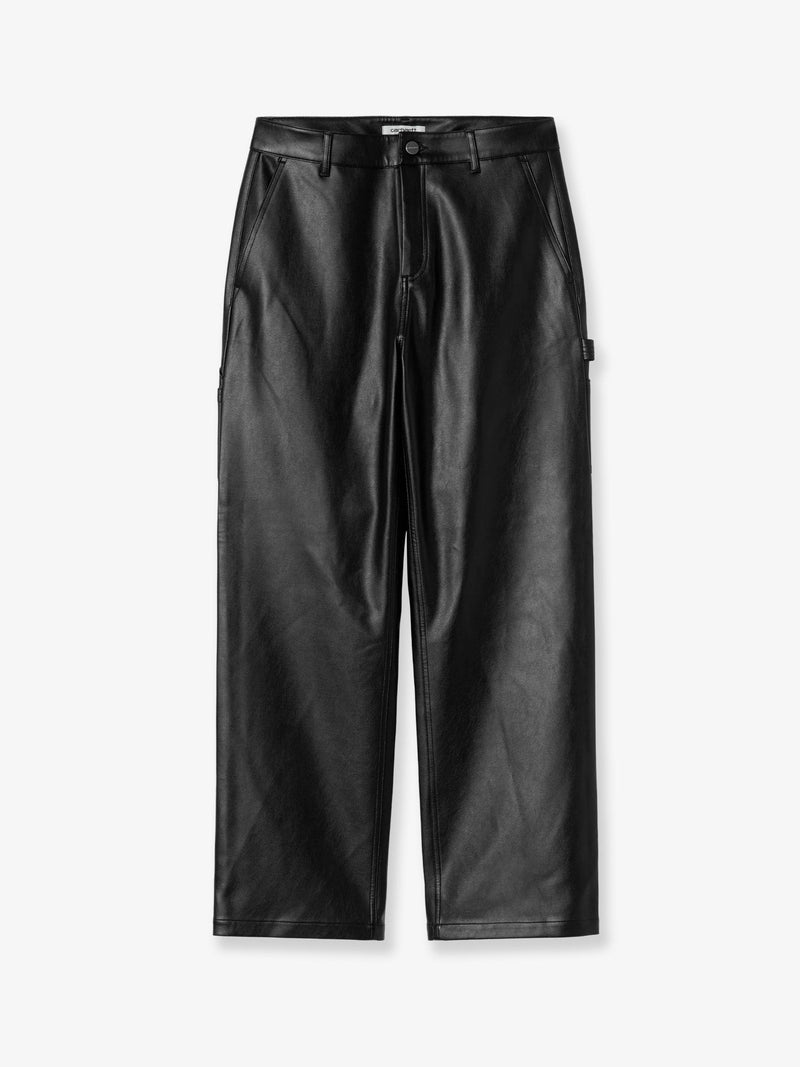 Carhartt WIP Carhartt WIP Arizona Faux Leather Trousers Black - World Class Fashion