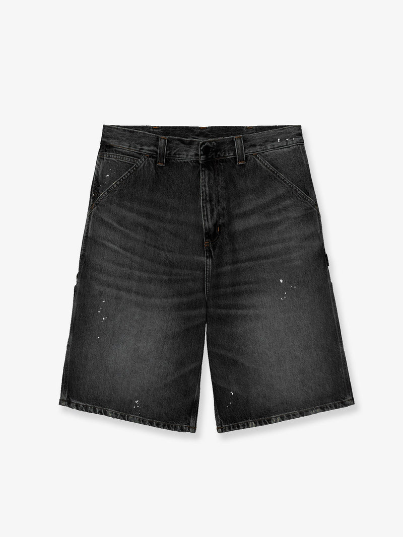 Carhartt WIP Carhartt WIP OG Single Knee Shorts Black Denim - World Class Fashion