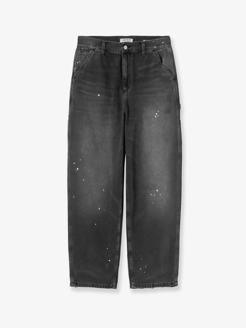Carhartt WIP Vaqueros Carhartt WIP Single Knee de mezclilla negra para mujer - World Class Fashion