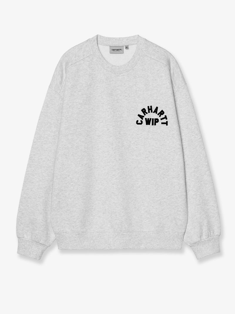 Carhartt WIP Carhartt WIP Arch Script Cotton Blend Sweatshirt Grey - World Class Fashion