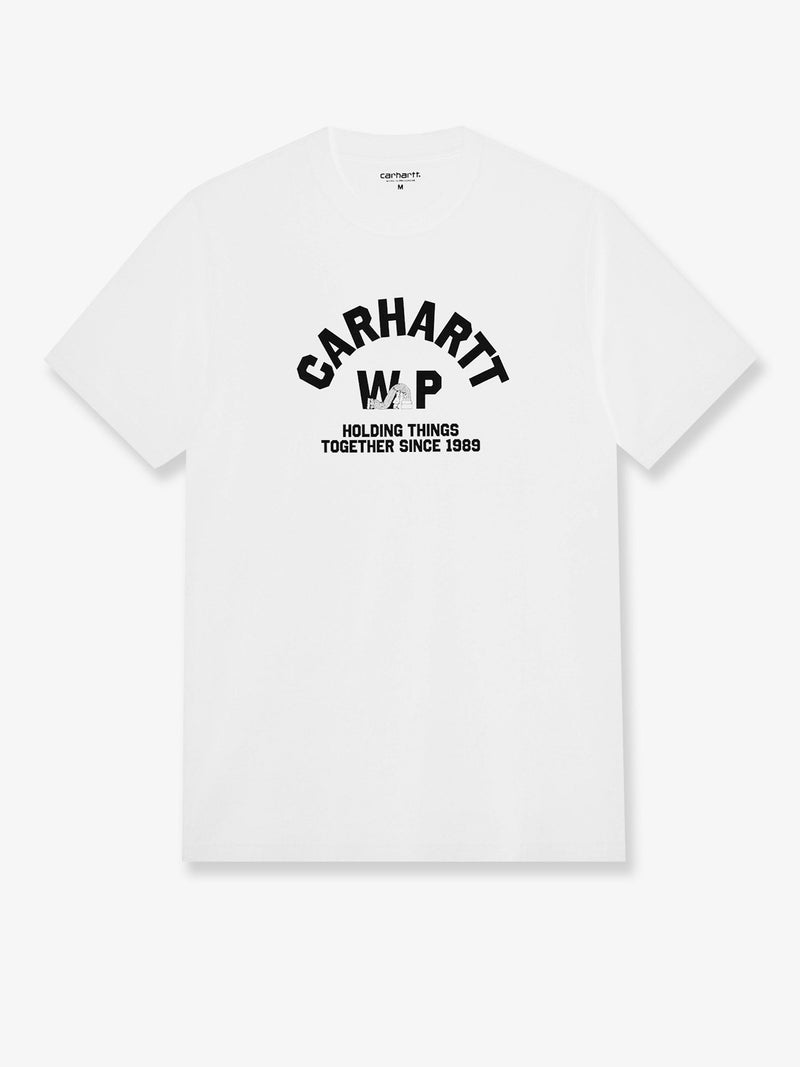 Carhartt WIP Carhartt WIP S/S Column Cotton T-Shirt White - World Class Fashion