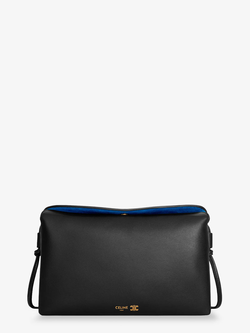 Celine Celine Trio Leather Crossbody Bag Black - World Class Fashion