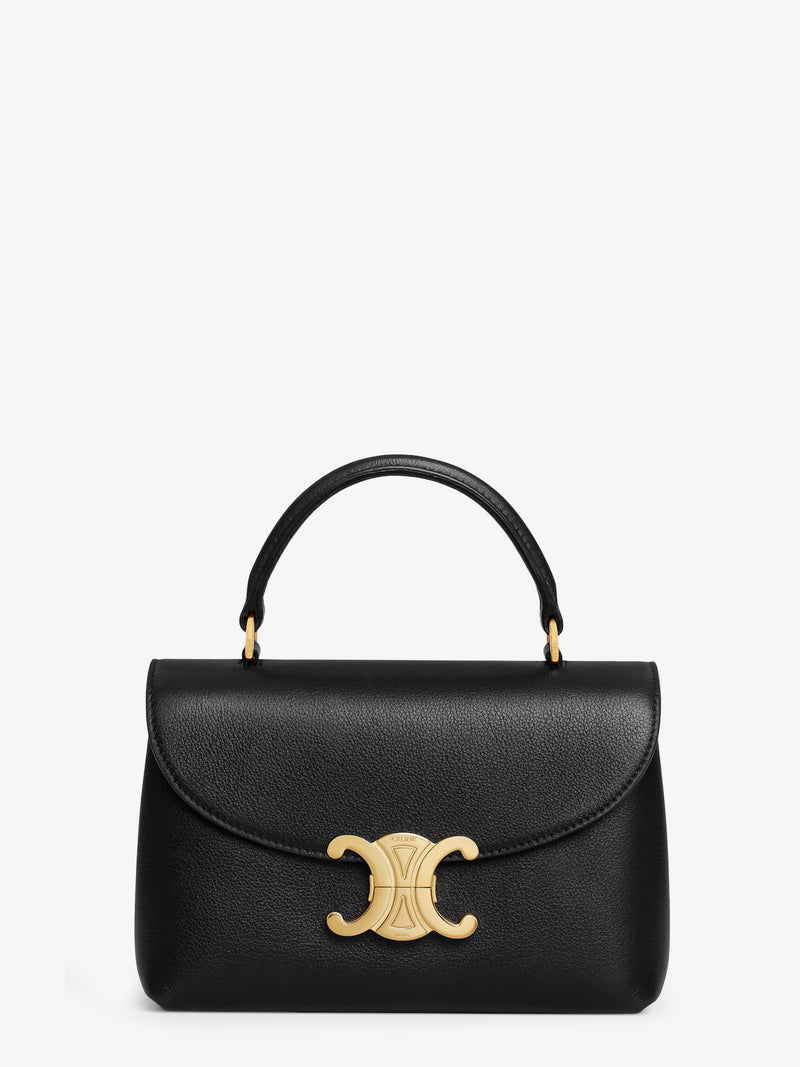 Celine Celine Teen Nino Leather Crossbody Bag Black - World Class Fashion