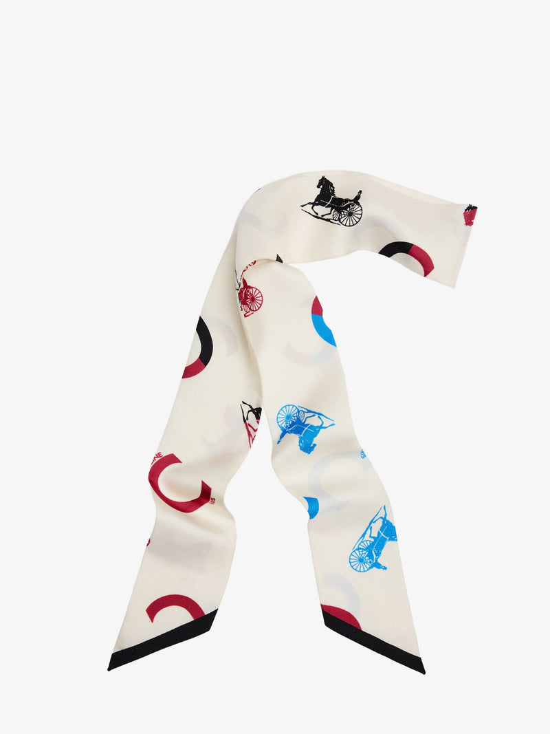 Celine Celine Silk Twill Bandeau White Women - World Class Fashion