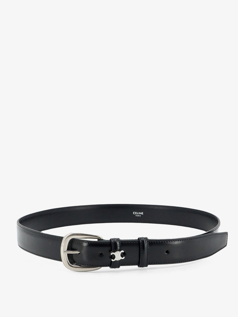 Celine Celine Vivienne Leather Belt Black - World Class Fashion