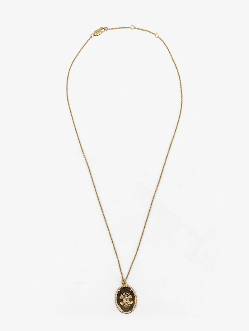Celine Celine Brass Necklace Gold Women - World Class Fashion