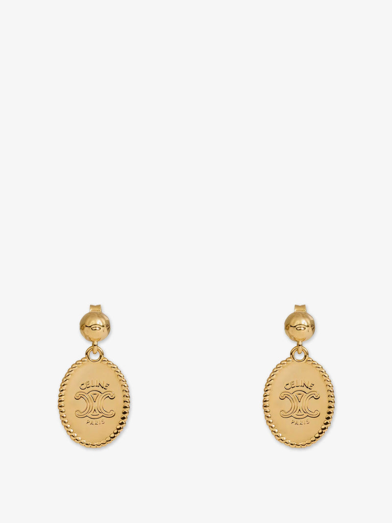 Celine Celine Brass Earrings with Gold Finish Women - World Class Fashion
