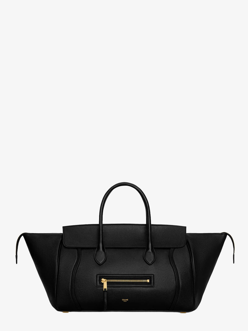 Celine Celine Luggage Leather Handbag Black - World Class Fashion