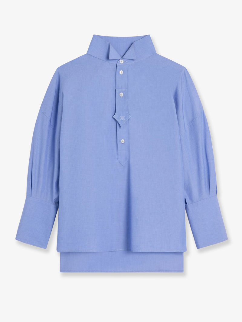 Celine Celine Oversize Cotton Shirt Blue Women - World Class Fashion