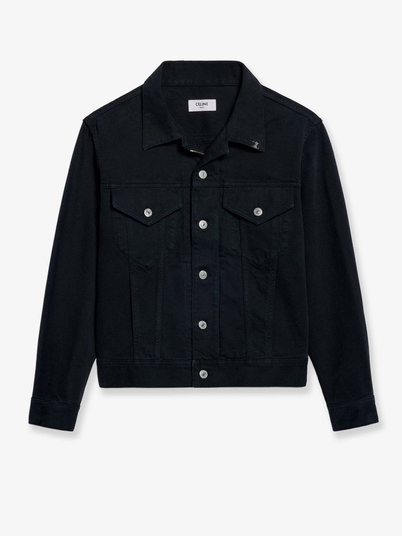 Celine Celine Trucker Denim Jacket Black Men - World Class Fashion