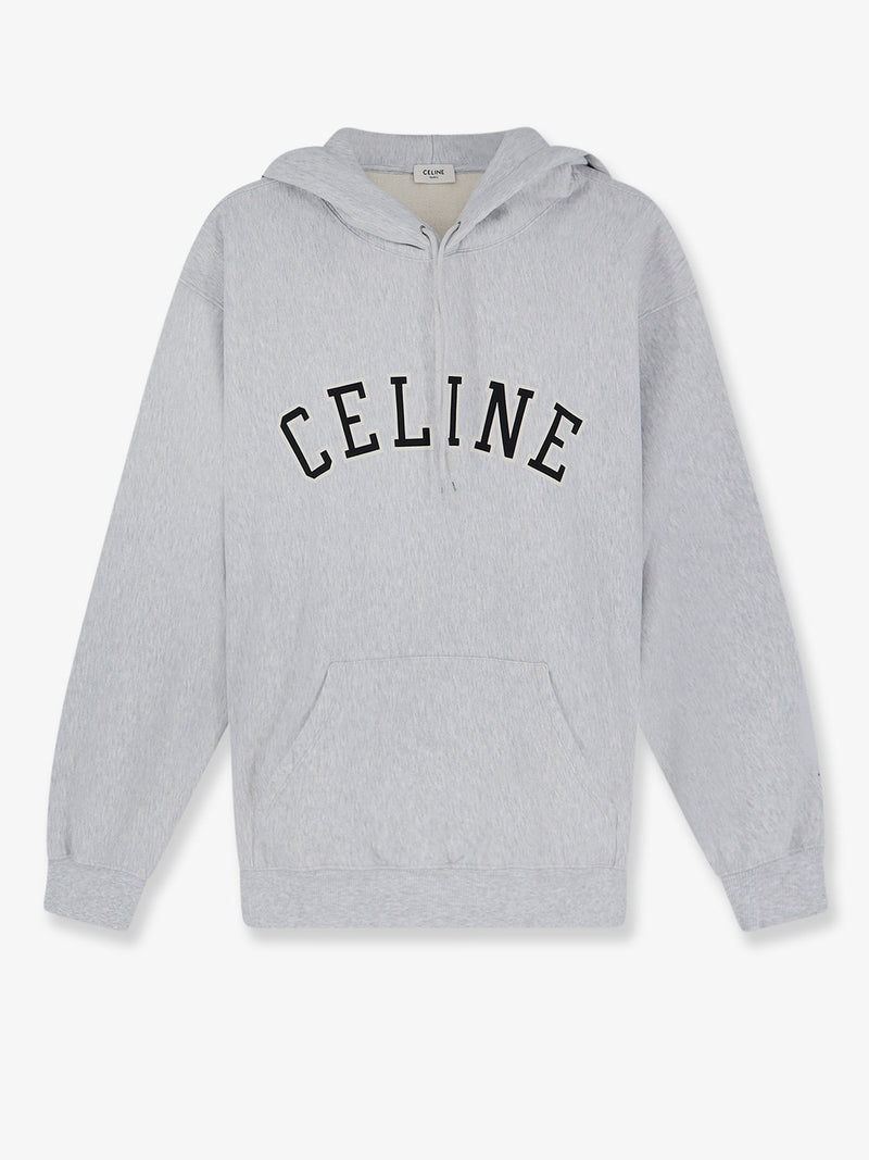 Celine Celine Relaxed Cotton Sweatshirt Grey - World Class Fashion