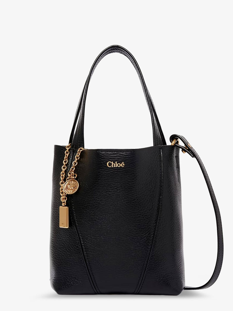 Chloe Chloe Spin Leather Crossbody Bag Black - World Class Fashion