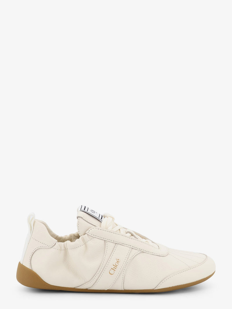 Chloe Chloe Kick Leather Sneakers Beige Women - World Class Fashion