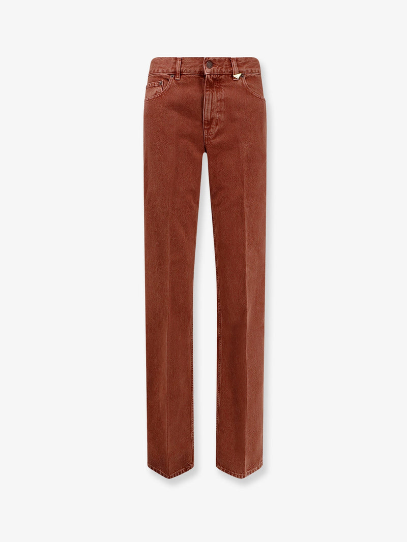 Chloe Chloe Colored Denim Trousers Orange - World Class Fashion