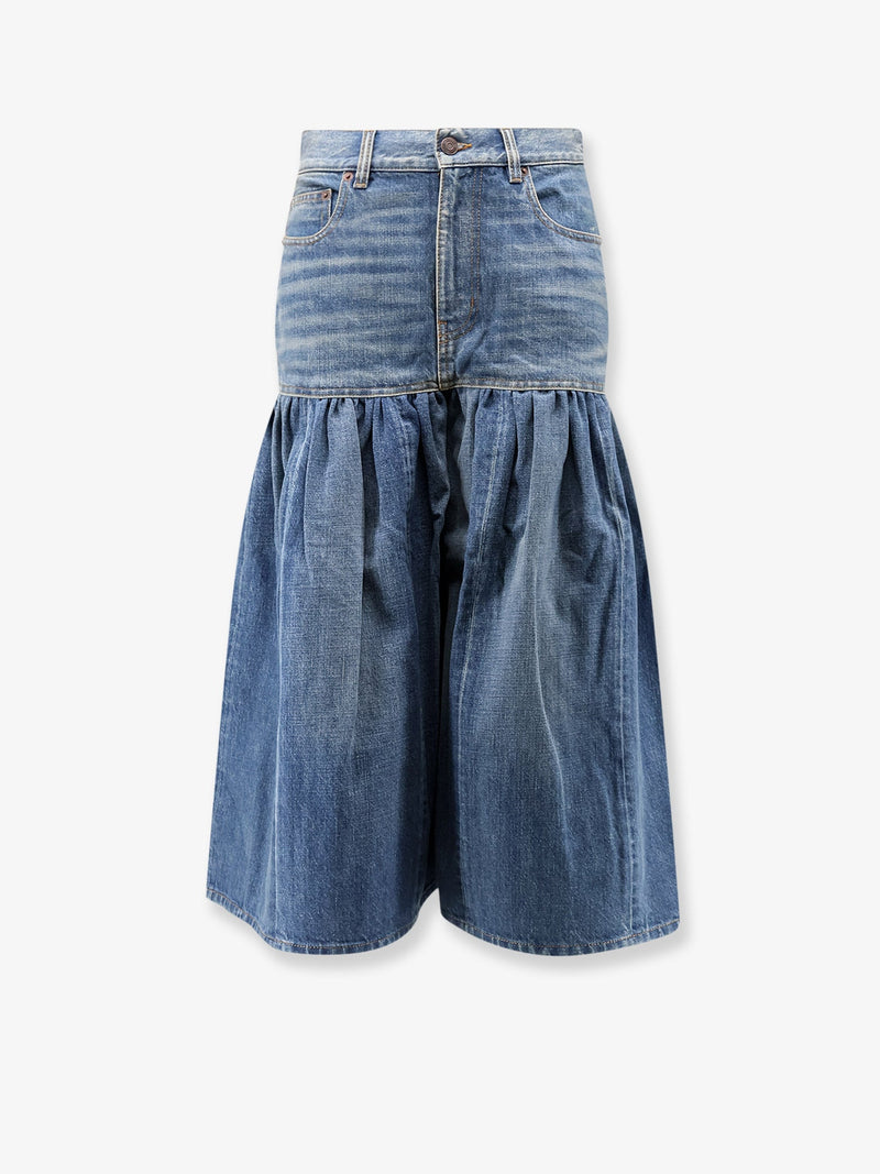 Chloe Chloe Cotton Denim Skirt Blue Women - World Class Fashion