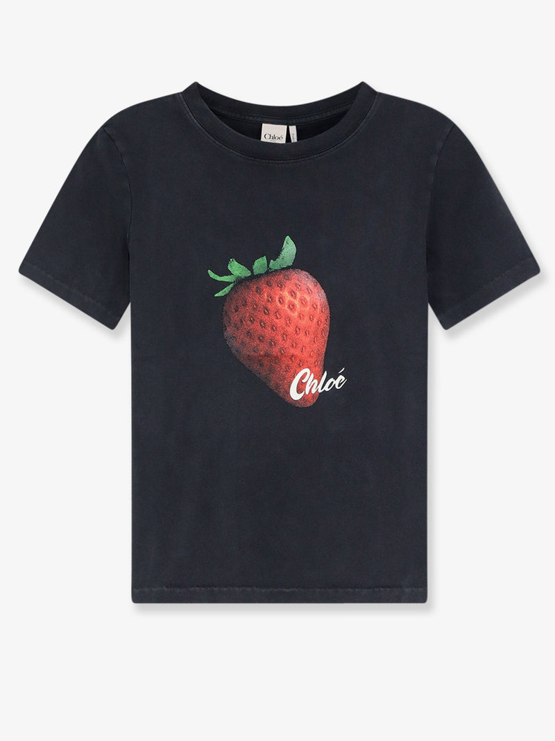 Chloe Chloe Cotton T-Shirt Grey Women - World Class Fashion
