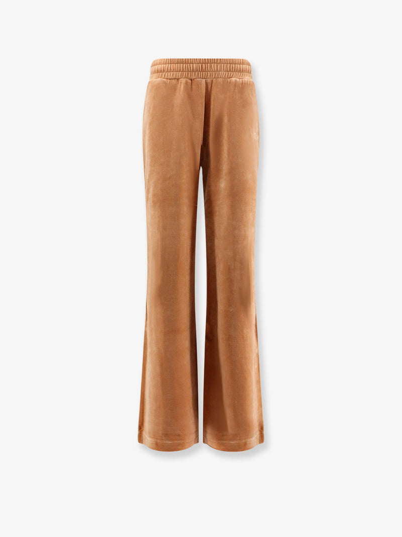 Chloe Chloe Velvet Joggers Trousers Orange Women - World Class Fashion