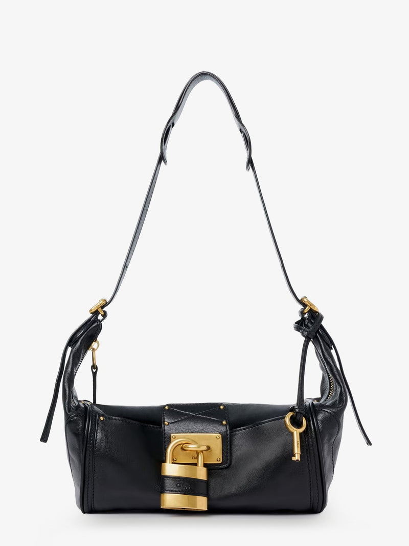 Chloe Chloe Paddington Leather Shoulder Bag Black - World Class Fashion