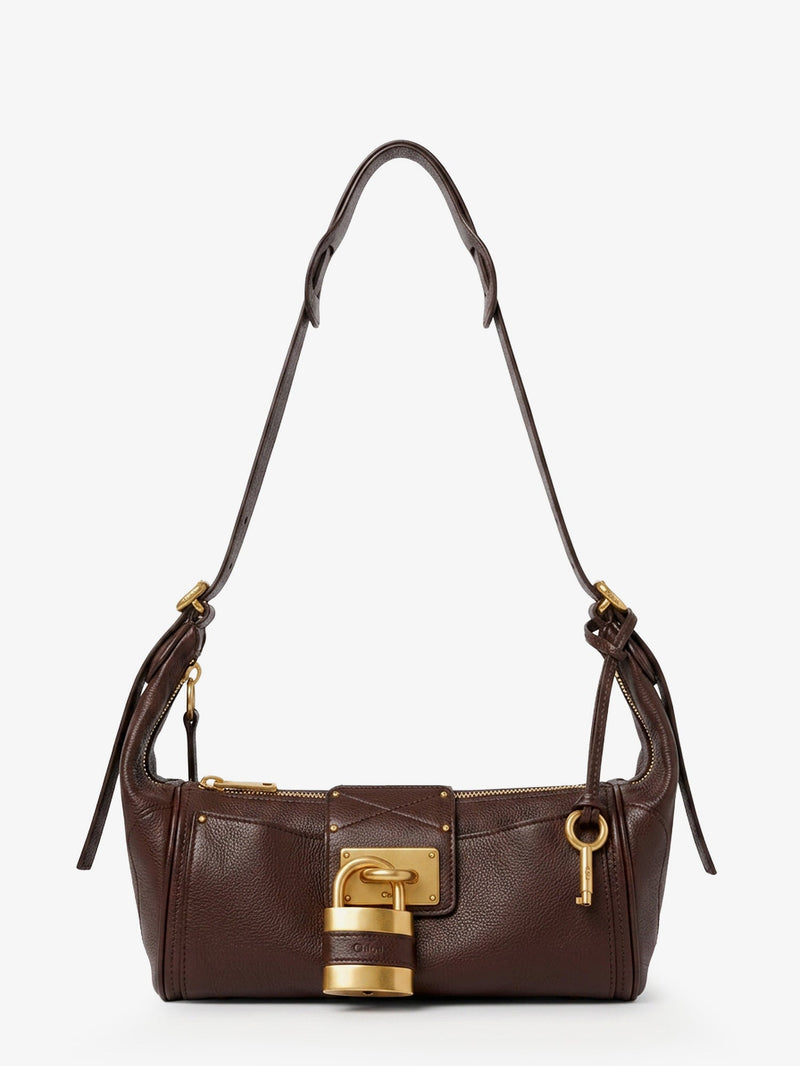 Chloe Chloe Paddington Leather Shoulder Bag Purple - World Class Fashion