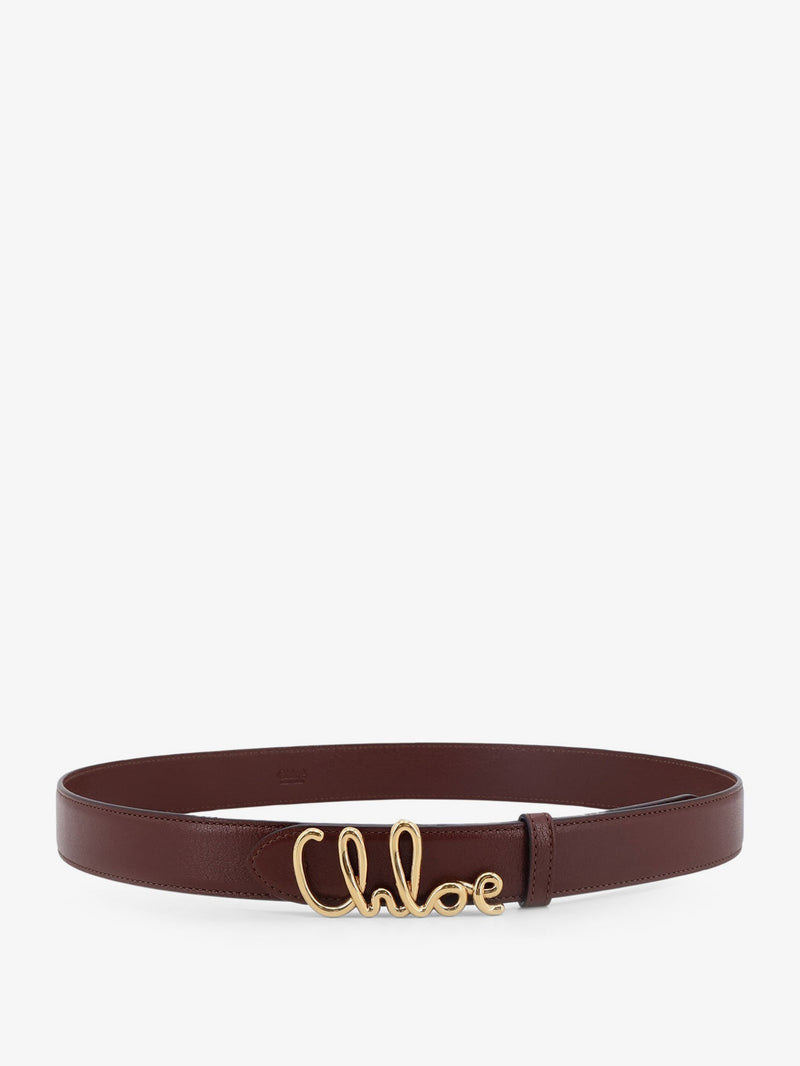 Chloe Chloe Iconic Leather Belt Brown - World Class Fashion