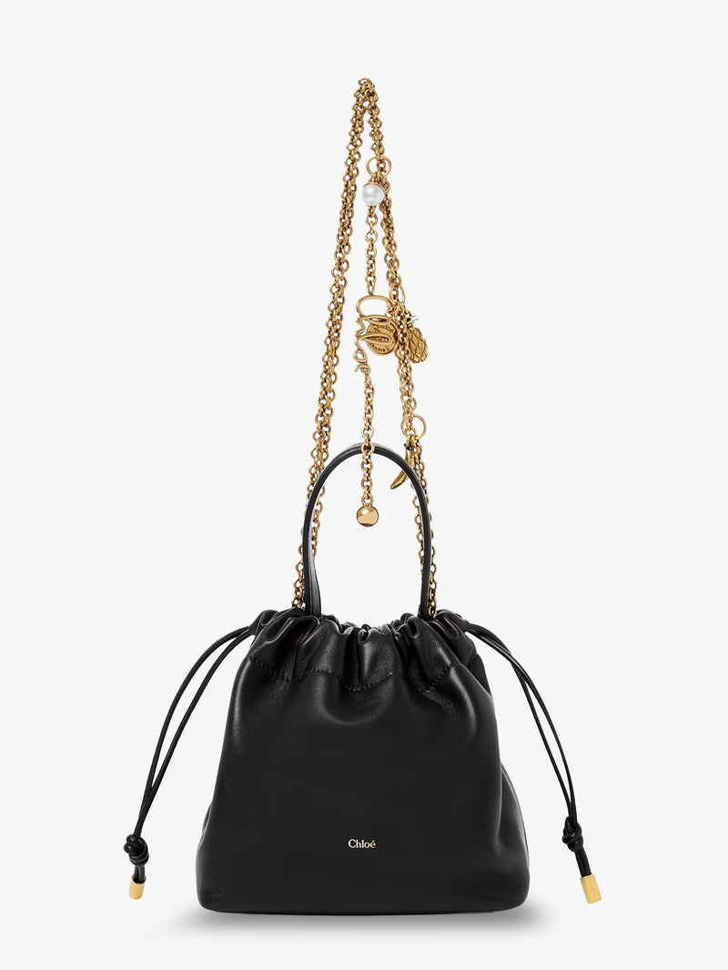 Chloe Chloe Icons Mini Leather Crossbody Bag Black - World Class Fashion