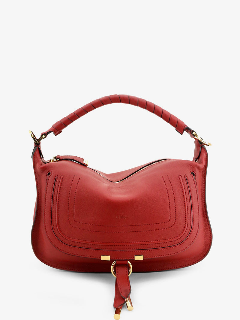 Chloe Chloe Marcie Small Leather Shoulder Bag Red - World Class Fashion