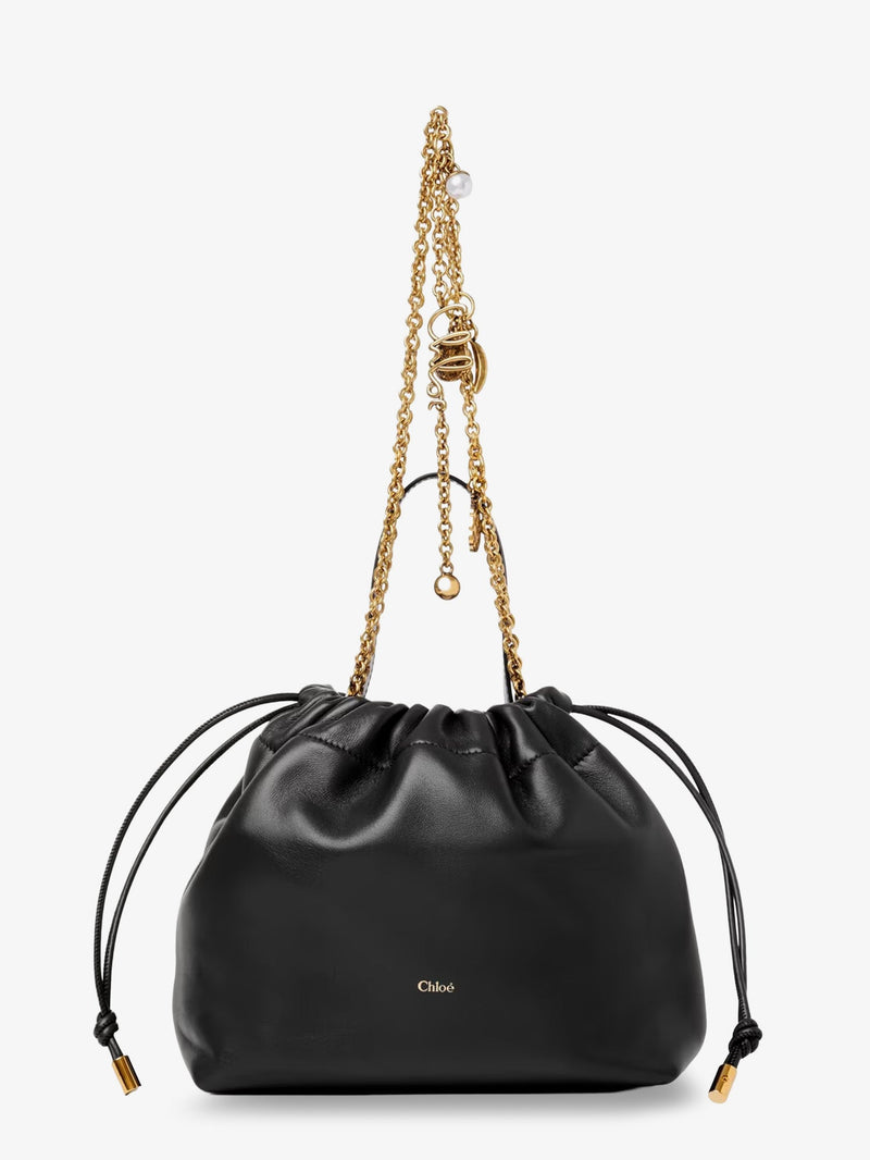 Chloe Chloe Icons Leather Crossbody Bag Black - World Class Fashion