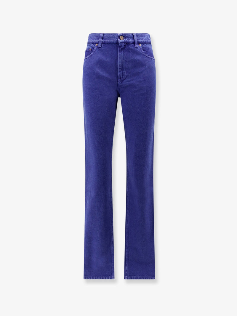 Chloe Chloe Cotton Trousers Purple Women - World Class Fashion