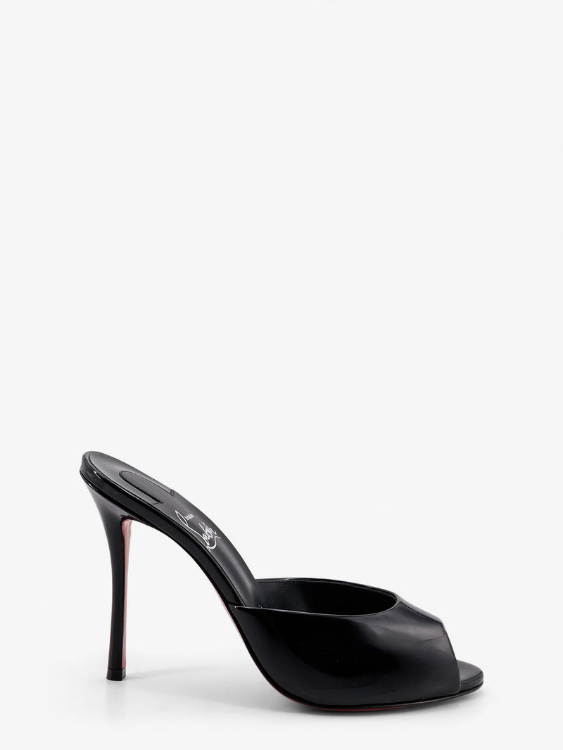 Christian Louboutin Christian Louboutin Me Dolly Patent Leather Sandals Black - World Class Fashion