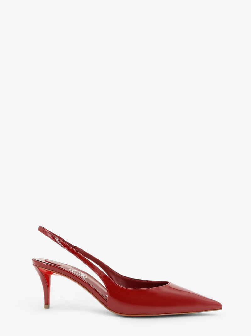 Christian Louboutin Christian Louboutin Miss Z Patent Leather Slingback Red - World Class Fashion